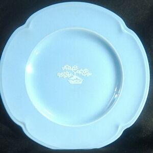 Vintage Johnson Bros Greydawn Blue 6" desert plate (Bonsai Tree)